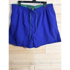 Vintage Polo Ralph Lauren Shorts Mens XXL Blue Swim Trunks Mesh Lined Drawstring